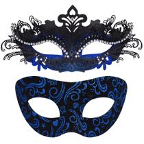 Máscaras de máscaras SIQUK, traje veneziano de Halloween para casal Máscaras de máscaras SIQUK, traje veneziano de Halloween para casal