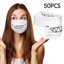 Máscaras descartáveis bonitas Máscara facial à prova de poeira Máscara adulta com elástico Earloop Máscaras descartáveis bonitas Máscara facial à prova de poeira Máscara adulta com elástico Earloop