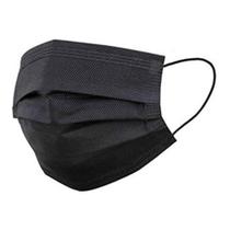 Máscaras Descartáveis Tripla Camada 50 Unidades Cor Preta