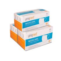 Máscaras Descartáveis Tripla Clipe Nasal Kit 150Un Uniqmed Máscaras Descartáveis Tripla Clipe Nasal Kit 150Un Uniqmed