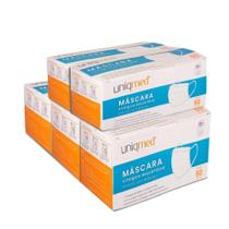 Máscaras Descartáveis Tripla Clipe Nasal Kit 250Un Uniqmed Máscaras Descartáveis Tripla Clipe Nasal Kit 250Un Uniqmed