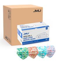 Máscaras faciais descartáveis JMU 4-Ply ASTM Level 3 Medical 500 unidades Máscaras faciais descartáveis JMU 4-Ply ASTM Level 3 Medical 500 unidades