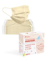 Máscaras faciais descartáveis Tenice 100 Pack ASTM Level 3 Beige Máscaras faciais descartáveis Tenice 100 Pack ASTM Level 3 Beige