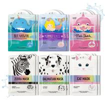 Máscaras Faciais Epielle Character Animal - 12 Unidades - Tratamento Spa Coreano Máscaras Faciais Epielle Character Animal - 12 Unidades - Tratamento Spa Coreano