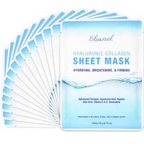 Máscaras faciais hidratantes de peptídeo de colágeno Ebanel x15 com vitamina C Máscaras faciais hidratantes de peptídeo de colágeno Ebanel x15 com vitamina C