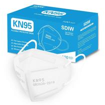 Máscaras faciais KN95 SDIW 100PCS brancas, filtro de 5 camadas, 95% Máscaras faciais KN95 SDIW 100PCS brancas, filtro de 5 camadas, 95%