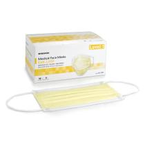 Máscaras faciais McKesson Medical Level 1 Yellow 50 Count