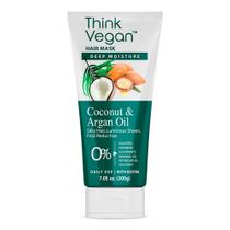 Mascarilla Capilar Think Vegan para Cabello Seco con Aceite de Argán y Coco