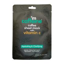Mascarilla facial en hoja mCaffeine de café con vitamina C y ácido hialurónico - 1 unidad