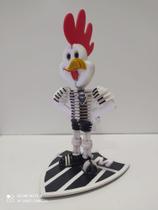 Mascote do galo em acrílico e MDF Mascote do galo em acrílico e MDF