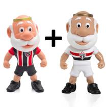 Mascote do São Paulo Dupla Boneco Futebol Colecionável Vinil