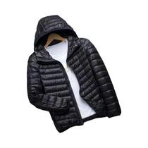 Masculino 0-10 Jaqueta De Inverno Ultra Leve Com Capuz Em Penas De Pato, Parka Fina À Prova De