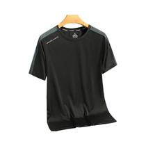 Masculino Feminino Verão Gelo Seda Manga Curta Camiseta Secagem Rápida Respirável Esportes Topo Ao