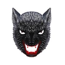 Mask Fierce Wolf Animal Cosplay Half Face Halloween Show Mask Fierce Wolf Animal Cosplay Half Face Halloween Show