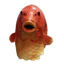 Mask Gold Fish Party, chapéu de látex, fantasia de cosplay de animais