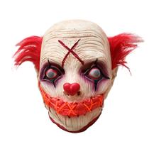 Mask Horror Scary Joker Clown Latex com LED brilhante para adultos