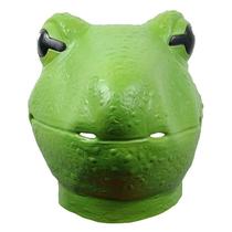 Mask Lovely Frog Hood, capa suspensa de látex, festa de Halloween