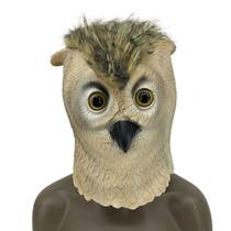 Mask Owl Latex Animal Cosplay, adereços de fantasia para Halloween