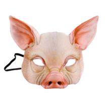 Mask Pig PU Half Face Mardi Gras Party Costume Play Pr
