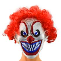 Mask Smile Clown Headgear Traje de cosplay facial de látex Mask Smile Clown Headgear Traje de cosplay facial de látex