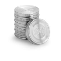 Mason Jar Lids Ball, aço inoxidável, boca larga, pacote com 6