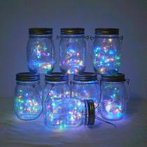 Mason Jar Lights Miaro 20 LED Solar Fairy String, pacote com 8