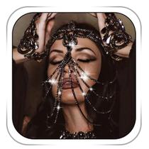 Masquerade Mask Head Chain Flapper Festival Fdesigner