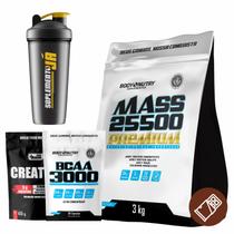 Mass 25500 Hipercálorico + Creatina Monohidratada+ Bcaa 3000 + Coq - Body Nutry