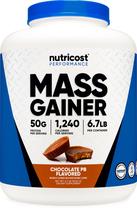 Mass Gainer Nutricost com Manteiga de Amendoim e Chocolate - 3,04 kg