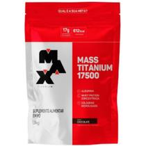 Mass Titanium 17500 - Hipercalórico Sabor Chocolate 3Kg - Max Titanium