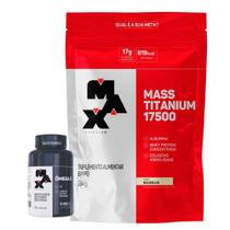 Mass Titanium Refil 3kg + Ômega 3 - 90 Cáps - Max Titanium