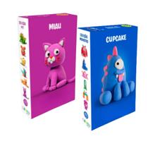 Massa 4em1 Clay Air Modela Pula e Molda Personagens Pet e Monstro Colecionável Massa 4em1 Clay Air Modela Pula e Molda Personagens Pet e Monstro Colecionável