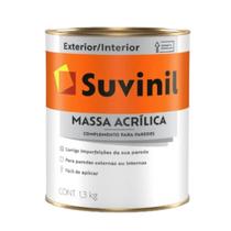 Massa Acrilica 1,3kg + Espatula Plastico - Suvinil 04804