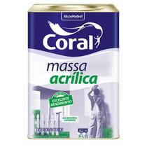 Massa Acrílica Coral Parede Teto Interno Externo Branco 25kg