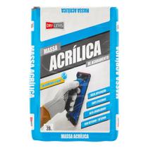 Massa Acrílica Em Pó Impermeável Niveladora Anti Fungos Acabamento Liso 20kg Tecnologia Smart