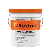 Massa acrilica premium 25kg balde suvinil 7605