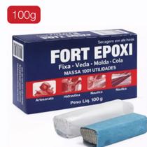 Massa Adesiva Epóxi Fort Epóxi Cola Secagem Rápida 50g ou 100g