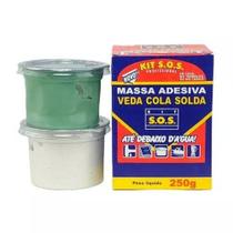 Massa Adesiva Kit S.o.s 250g Veda Tudo Solda Veda Cola - SOS