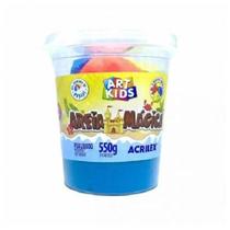 Massa Areia Areia Mágica Azul 550G Com Mold