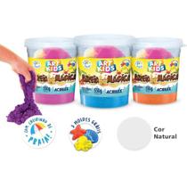 Massa Areia Areia Mágica Natural 550G com Forminhas Massa Areia Areia Mágica Natural 550G com Forminhas