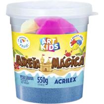 Massa Areia Mágica Azul 550G com Moldes Sensorial Massa Areia Mágica Azul 550G com Moldes Sensorial