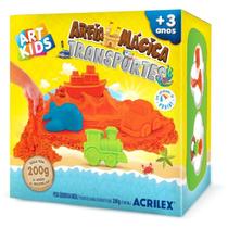 Massa Areia Transportes 200 g - Acrilex - KIT