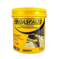 Massa Asfáltica Impermeabilizante Vedacit Frioasfalto Balde 18L Rende 10m² Massa Asfáltica Impermeabilizante Vedacit Frioasfalto Balde 18L Rende 10m²