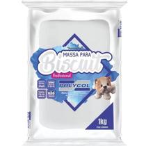 Massa Biscuit Branco Polycol 1kg Artesanato