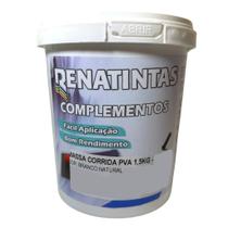 Massa Corrida Comum Branca PVA 1,5kg Renatintas