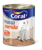 Massa Corrida Pva 1,5kg Coral Acabamento Fosco Branca 1/4