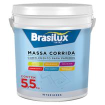 Massa Corrida PVA Brasilux 5,5 kg