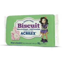 Massa de biscuit Acrilex verde musgo 90g Massa de biscuit Acrilex verde musgo 90g