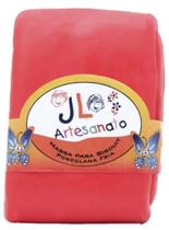 Massa de Biscuit JL Artesanato Colorida ou Branca 1,0KG