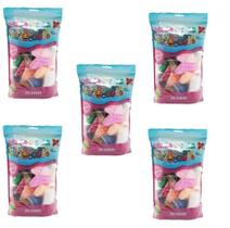 Massa De Eva 20 Cores 1250g - P/ Artesanato - Kit 5 Pacotes Massa De Eva 20 Cores 1250g - P/ Artesanato - Kit 5 Pacotes